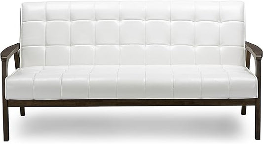 Mid-Century Masterpieces Sofa White - Baxton Studio