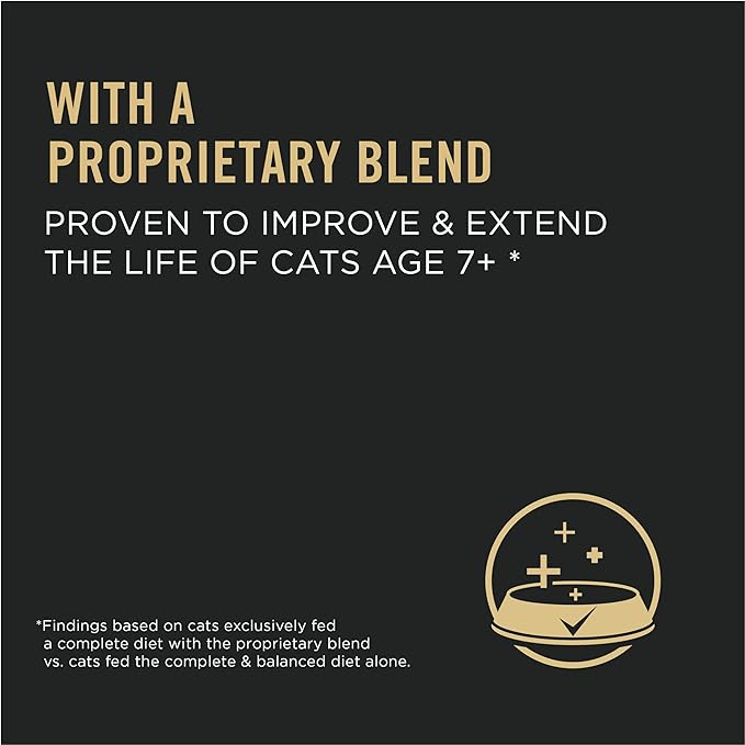Purina Pro Plan High Protein Senior Dry Cat Food, 7+ Salmon & Rice Formula - 5.5 lb. Bag