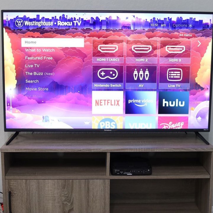 Mixed Material TV Stand for TVs up to 54