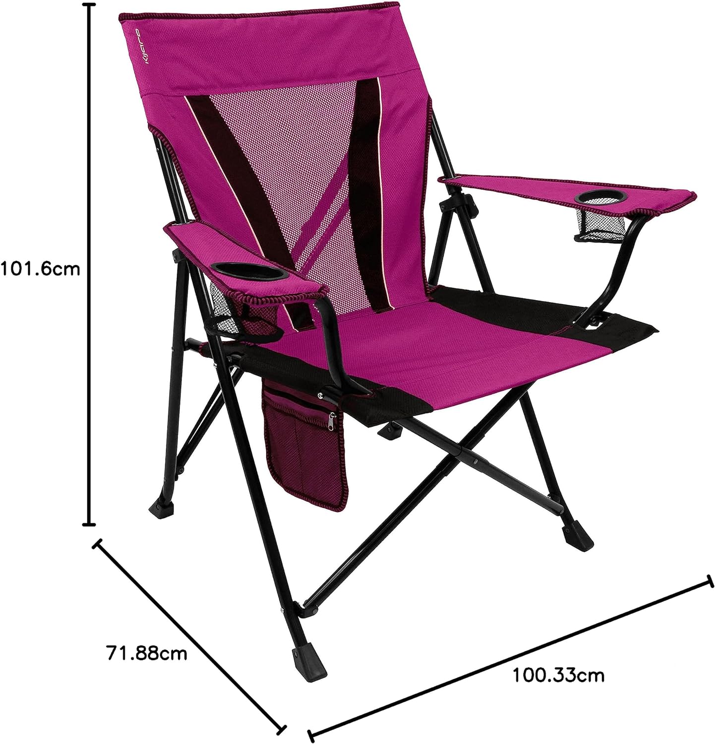 Kijaro XXL Dual Lock Portable Camping and Sports Chair , Hanami Pink