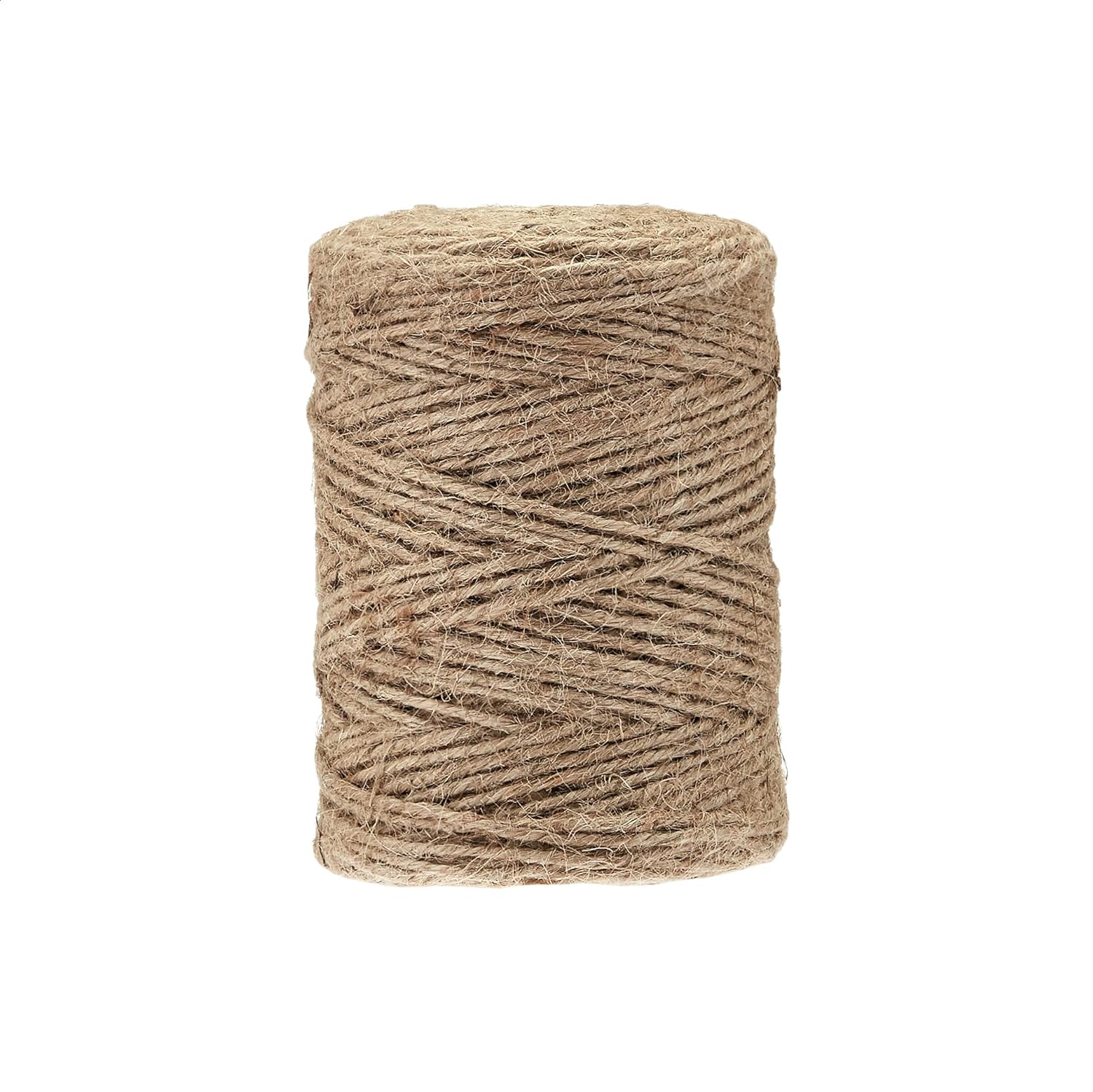 Amazon Basics All-Purpose Natural Jute Twine - #21 x 330' Foot (1.9mm x 100m), Natural, 1 Pack