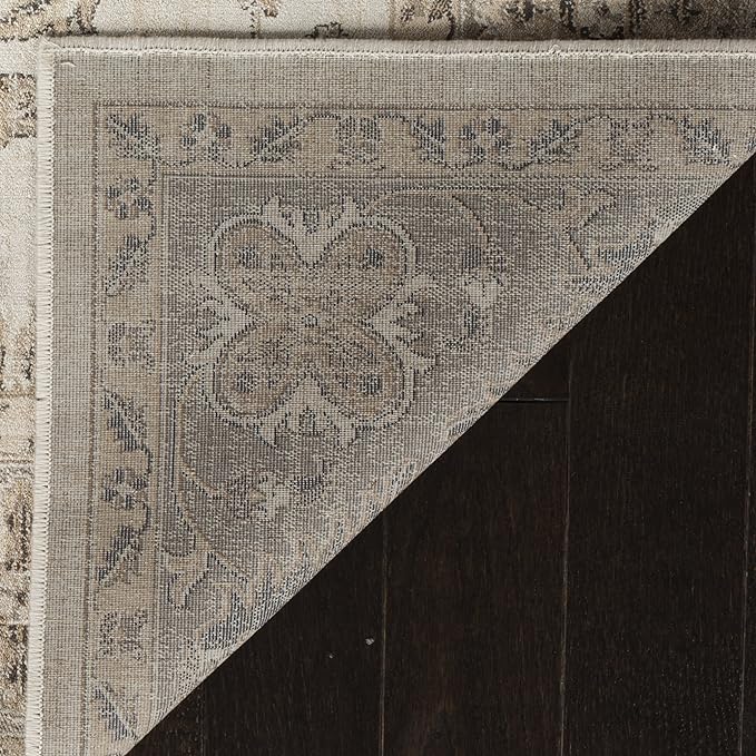 SAFAVIEH Vintage Collection Runner Rug - 2'2" x 12', Stone & Mouse, Oriental Traditional Distressed Viscose Design, Ideal for High Traffic Areas in Living Room, Bedroom (VTG168-3410)