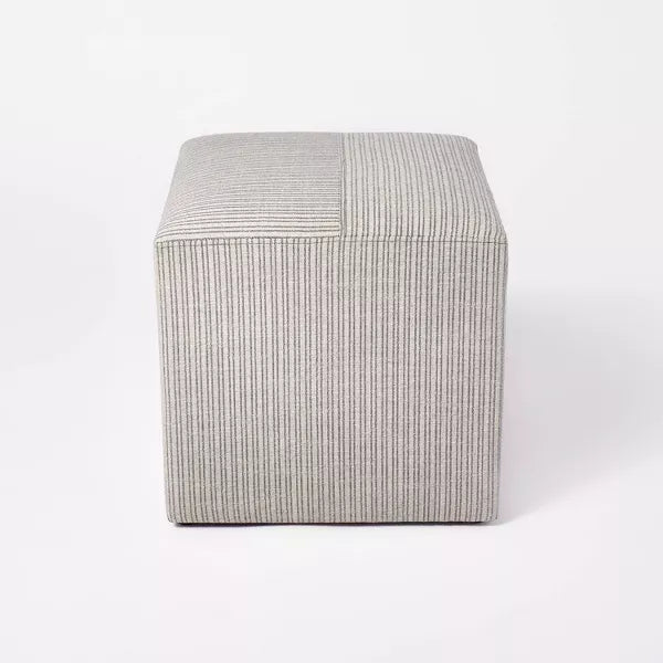 Lynwood Square Upholstered Cube - Threshold™ designed with Studio McGee