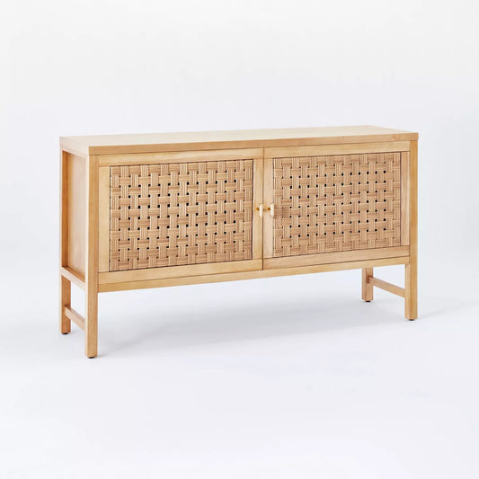 Palmdale Woven Door Console Natural - Threshold designed with Studio McGee