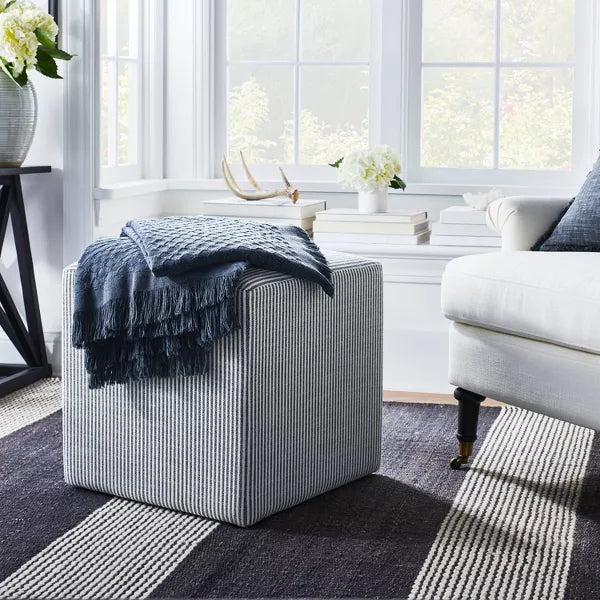 Lynwood Square Upholstered Cube - Threshold™ designed with Studio McGee