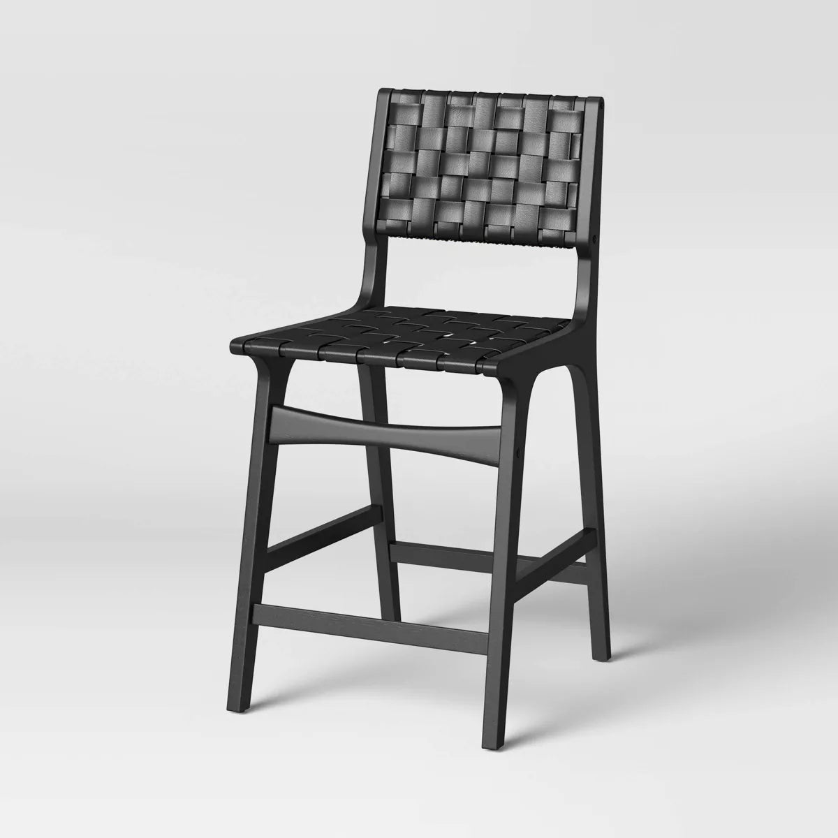 Ceylon Woven Counter Height Barstool Black/Natural - Opalhouse