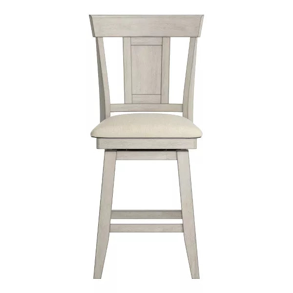 24 inch South Hill Panel Back Swivel Counter Height Barstool Gray - Inspire Q