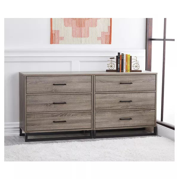 Mixed Material 3 Drawer Dresser | Buy now Household Hunter Mixed Material 3 Drawer Dresser | Buy now Household Hunter