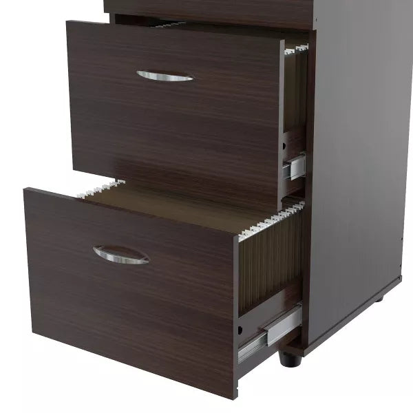 51.97" 4 Drawer Locking File Cabinet Espresso - Inval