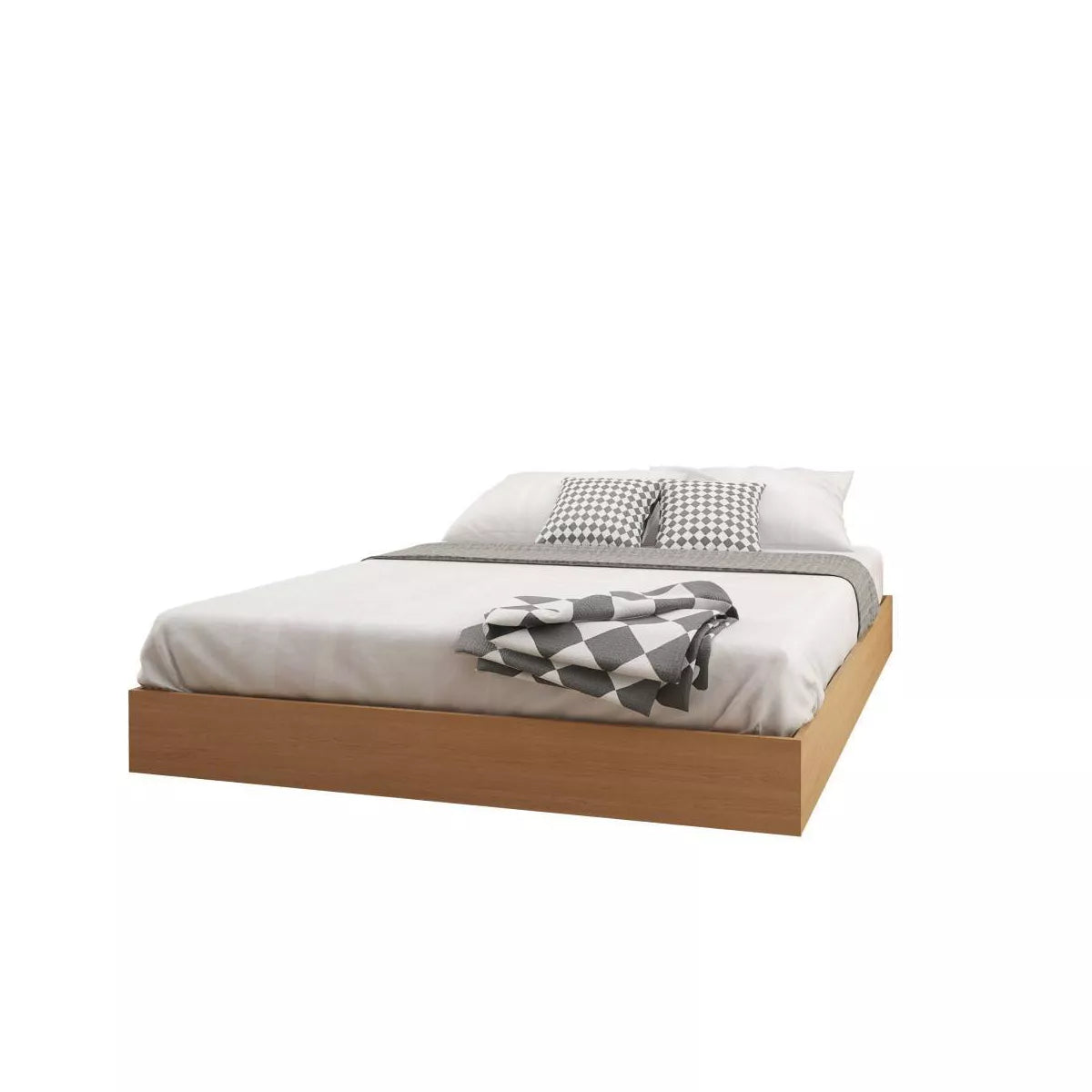 Queen Platform Bed Natural Maple - Nexera