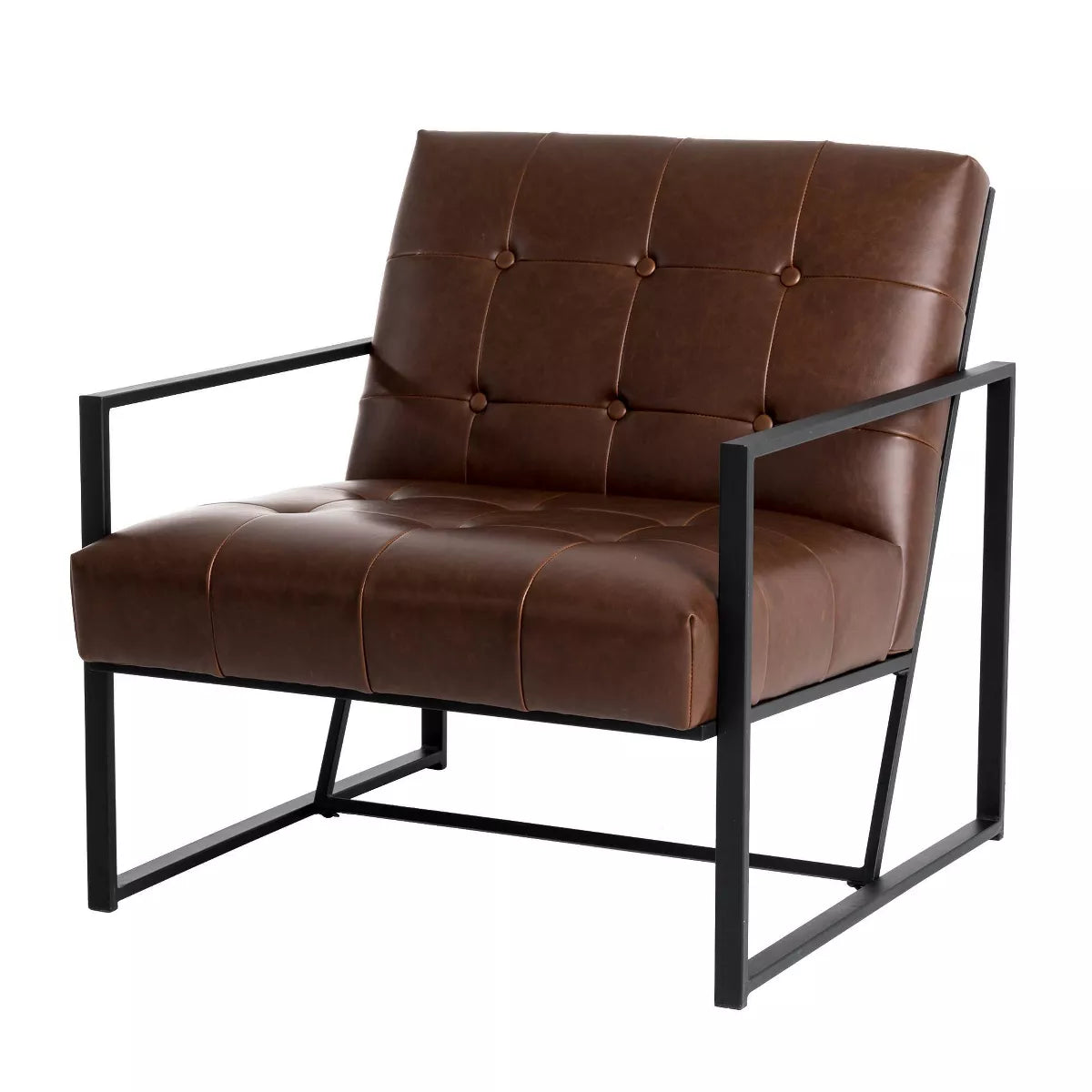 PU Leather Accent Chair - Glitzhome