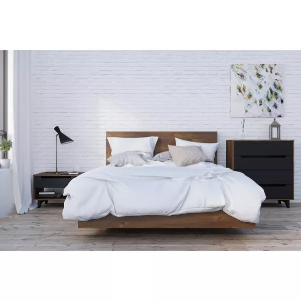 Queen Platform Bed Natural Maple - Nexera