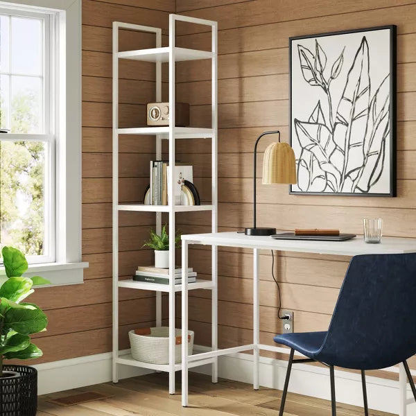 72" Loring Narrow Bookcase White - Threshold™