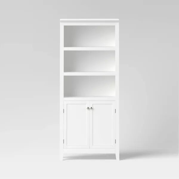 72" Carson 5 Shelf Bookcase with Doors - Threshold™