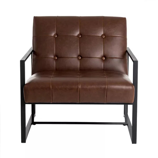 PU Leather Accent Chair - Glitzhome