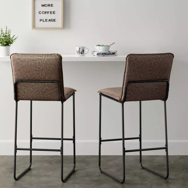 29" Upholstered Barstool with Metal Frame - Room Essentials™