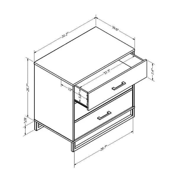 Mixed Material 3 Drawer Dresser - Room Essentials™