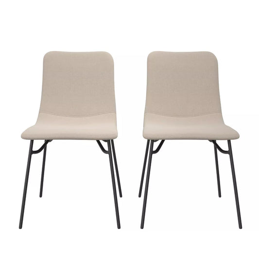 2pk Turnbull Upholstered Dining Chairs Light Gray - Project 62