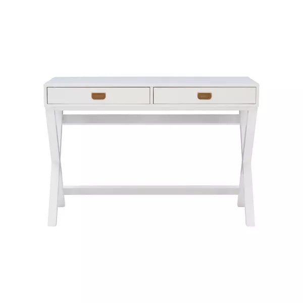 Peggy Wood Writing Desk with Drawers - Linon