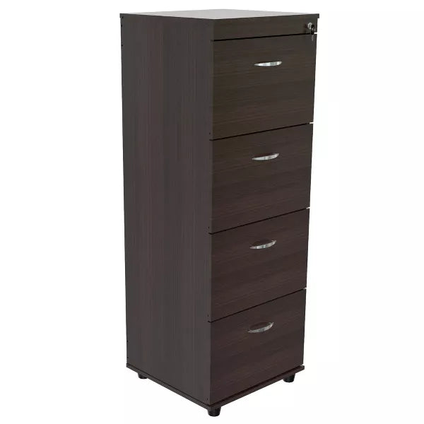 51.97" 4 Drawer Locking File Cabinet Espresso - Inval