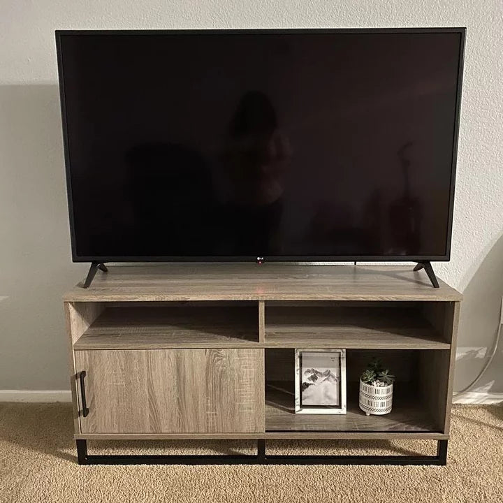 Mixed Material TV Stand for TVs up to 54" Gray - Room Essentials™