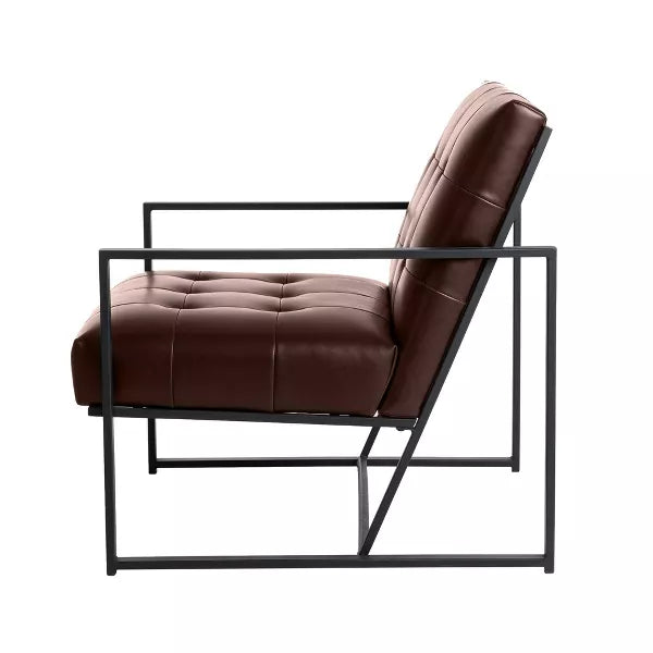 PU Leather Accent Chair - Glitzhome