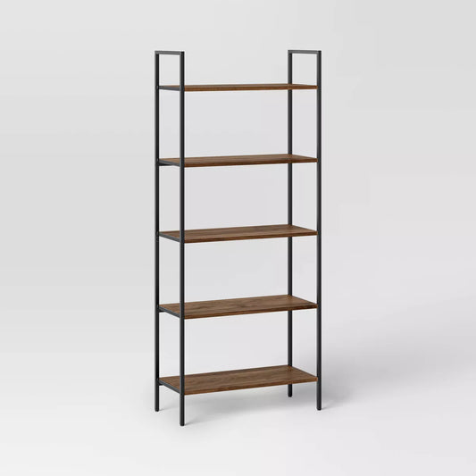 72" 5 Shelf  Ladder Bookshelf Walnut - Project 62