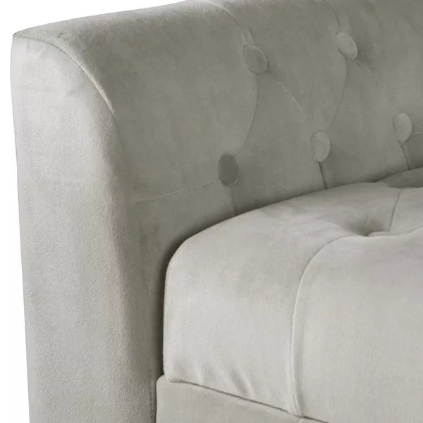 Velvet Tufted Storage Settee Bench - HomePop