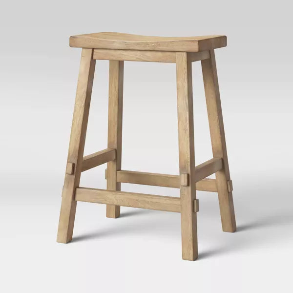 Halifax Farmhouse Wood Counter Height Barstool - Threshold™