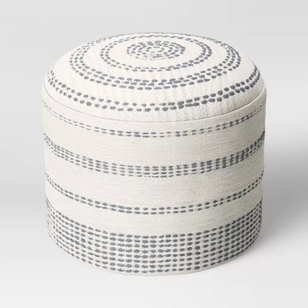 Darien Pouf Textured Neutral - Threshold™