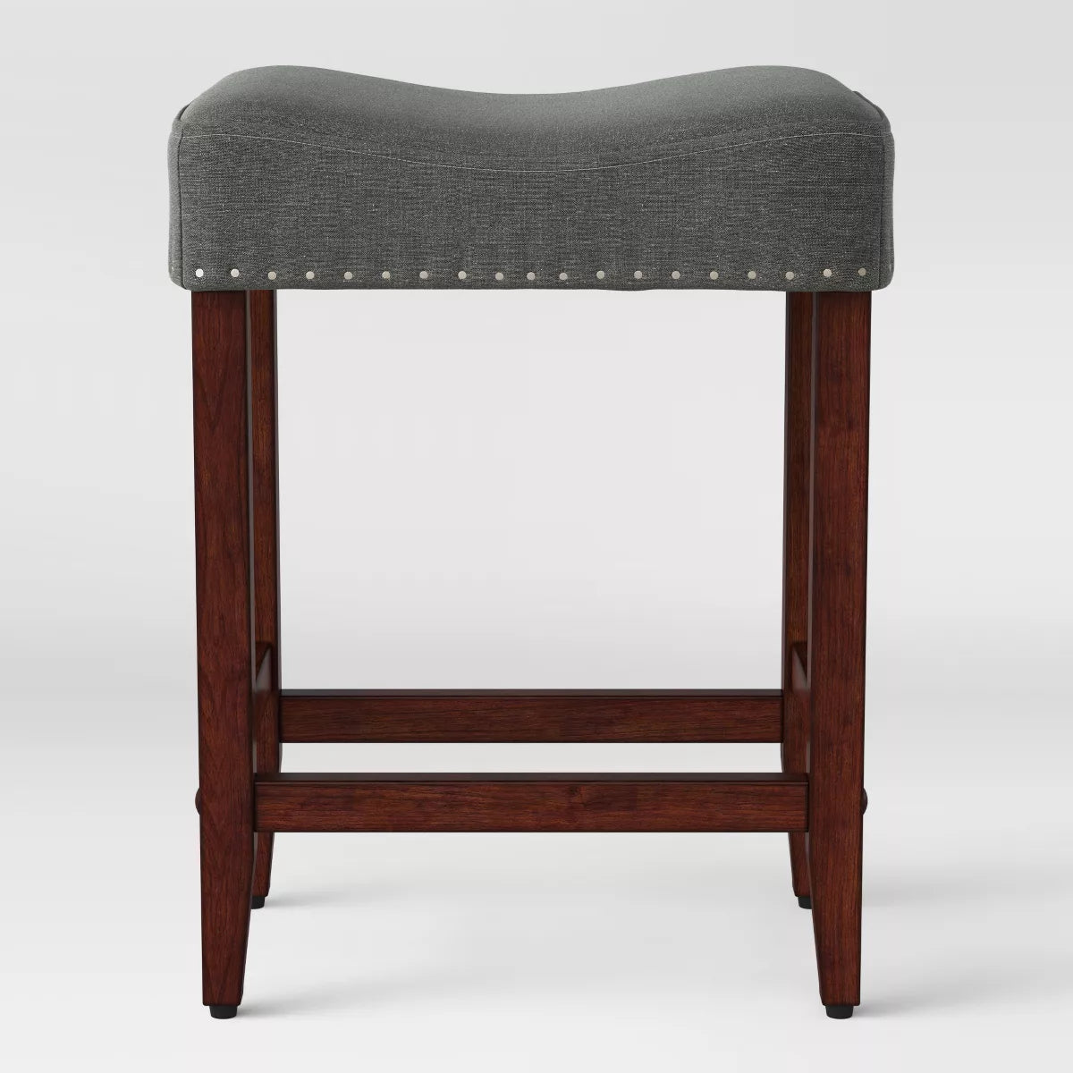 24" Rumford Saddle Counter Height Barstool with Wood Leg - Threshold™