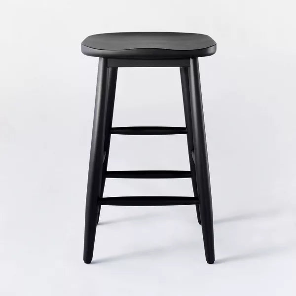 Haddonfield All Wood Backless Counter Height Barstool - Threshold™ designed with Studio McGee