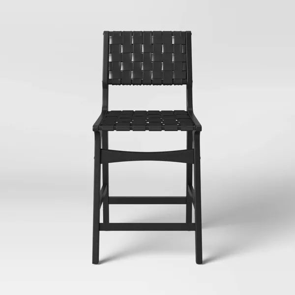 Ceylon Woven Counter Height Barstool Black/Natural - Opalhouse