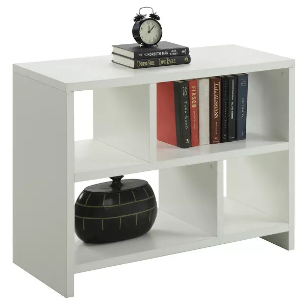 28" Northfield Console 3 Tier Bookcase White - Breighton Home