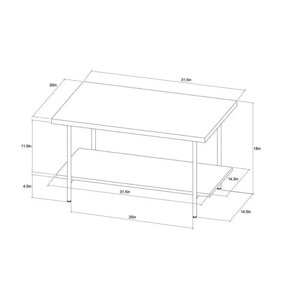 Wood and Metal Coffee Table - Room Essentials™