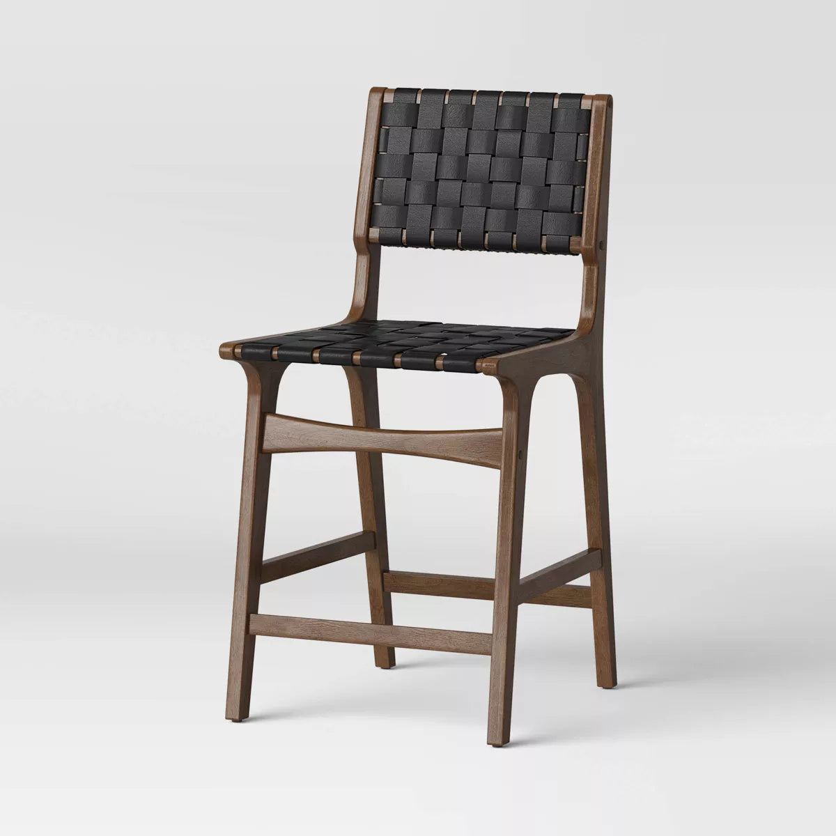 Ceylon Woven Counter Height Barstool Black/Natural - Opalhouse