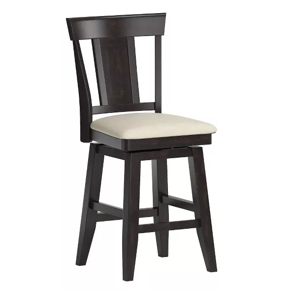 24 inch South Hill Panel Back Swivel Counter Height Barstool Gray - Inspire Q