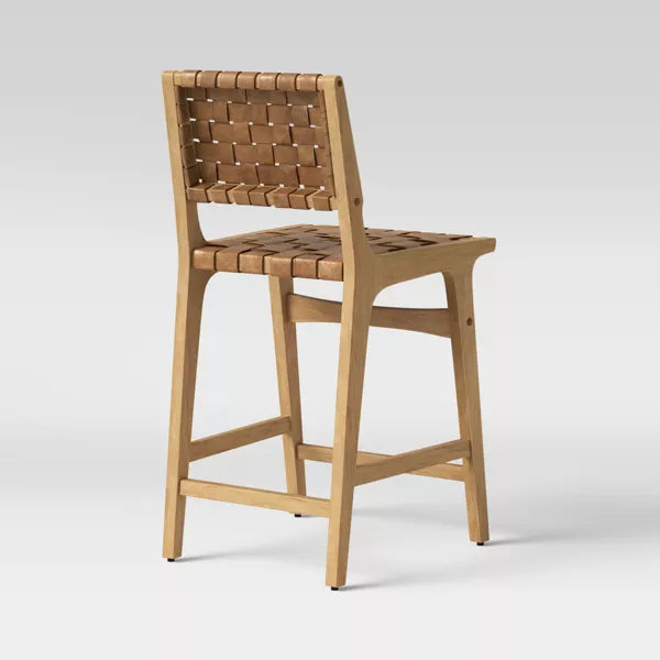 Ceylon Woven Counter Height Barstool Black/Natural - Opalhouse