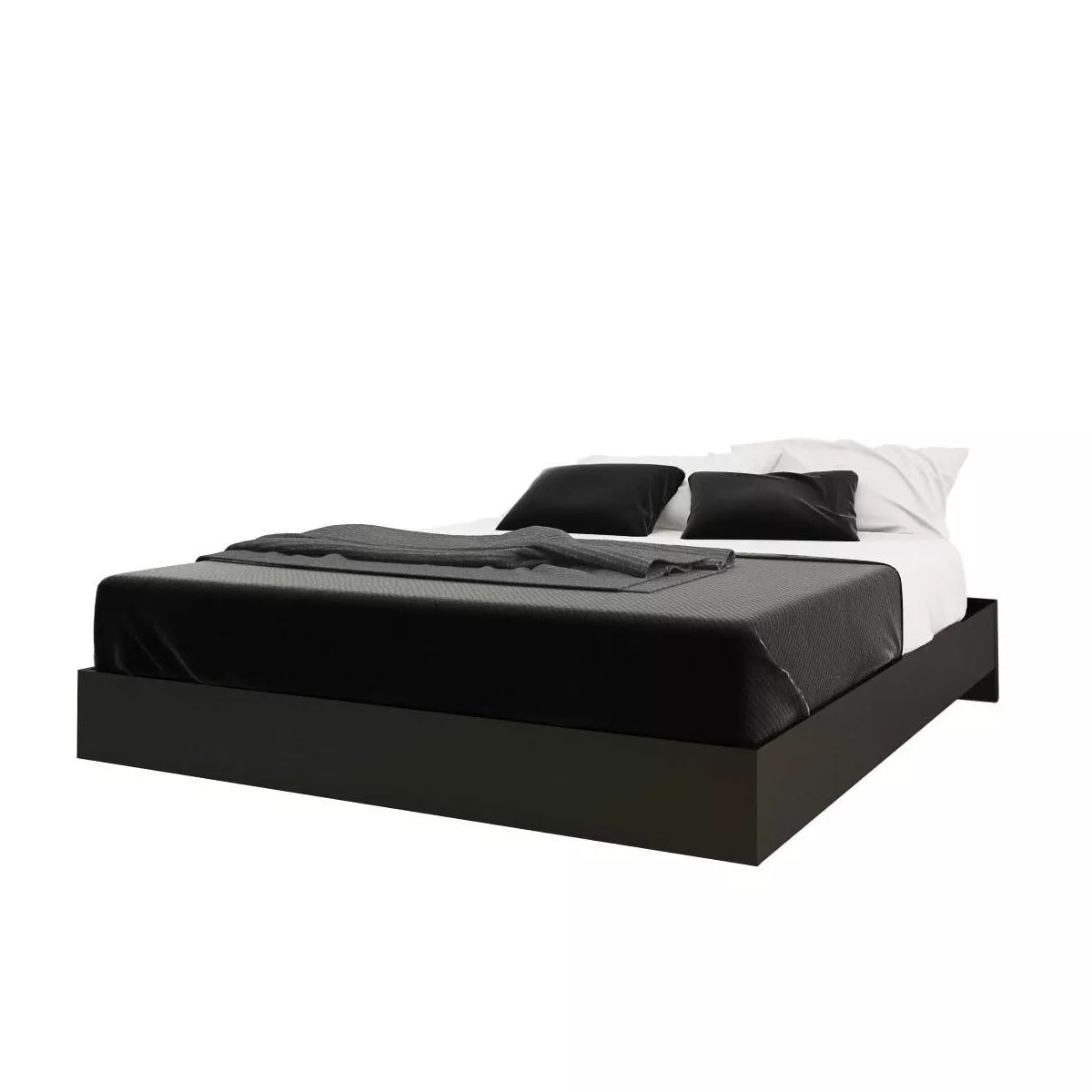 Queen Platform Bed Natural Maple - Nexera