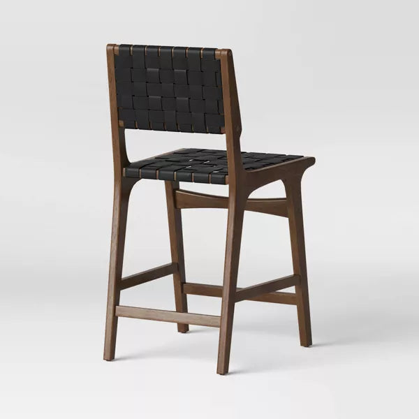 Ceylon Woven Counter Height Barstool Black/Natural - Opalhouse