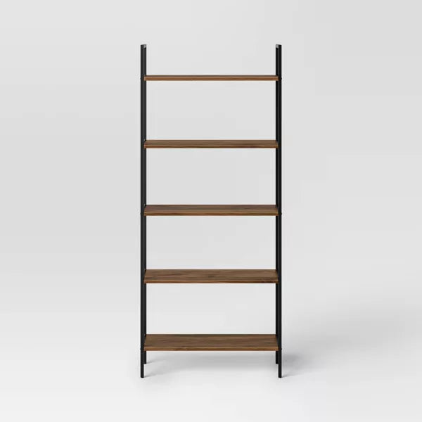 72" 5 Shelf  Ladder Bookshelf Vintage Oak - Threshold