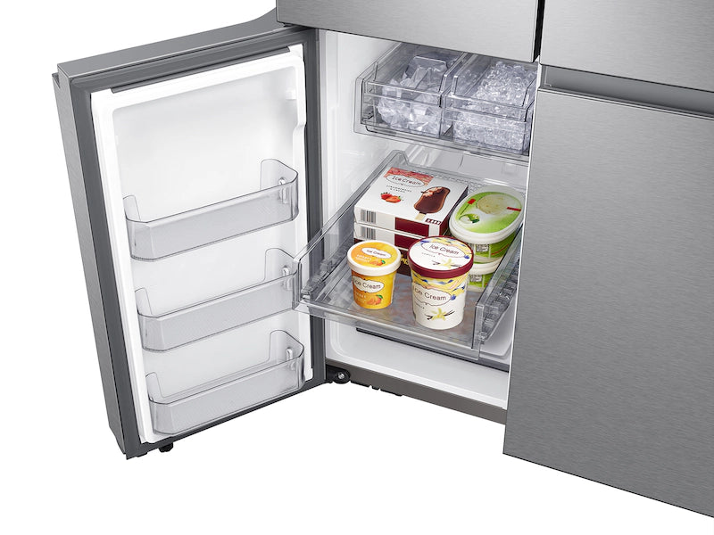 23 cu. ft. Smart Counter Depth 4-Door Flex™ Refrigerator with Beverage Center and Dual Ice Maker in Stainless Steel