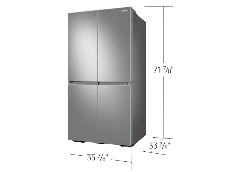 29 cu. ft. Smart 4-Door Flex™ Refrigerator with Beverage Center and Dual Ice Maker in Stainless Steel