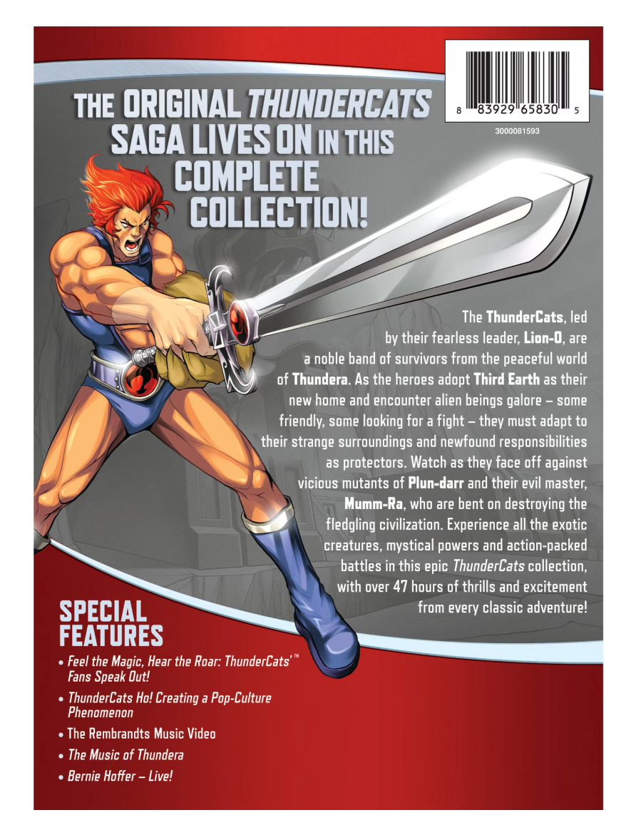 ThunderCats Complete Series DVD