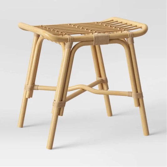 Mojave Rattan Ottoman Natural - Opalhouse