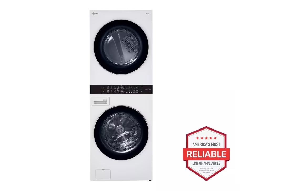 Single Unit Front Load LG WashTower™ with Center Control™ 4.5 cu. ft. Washer and 7.4 cu. ft. Electric Dryer