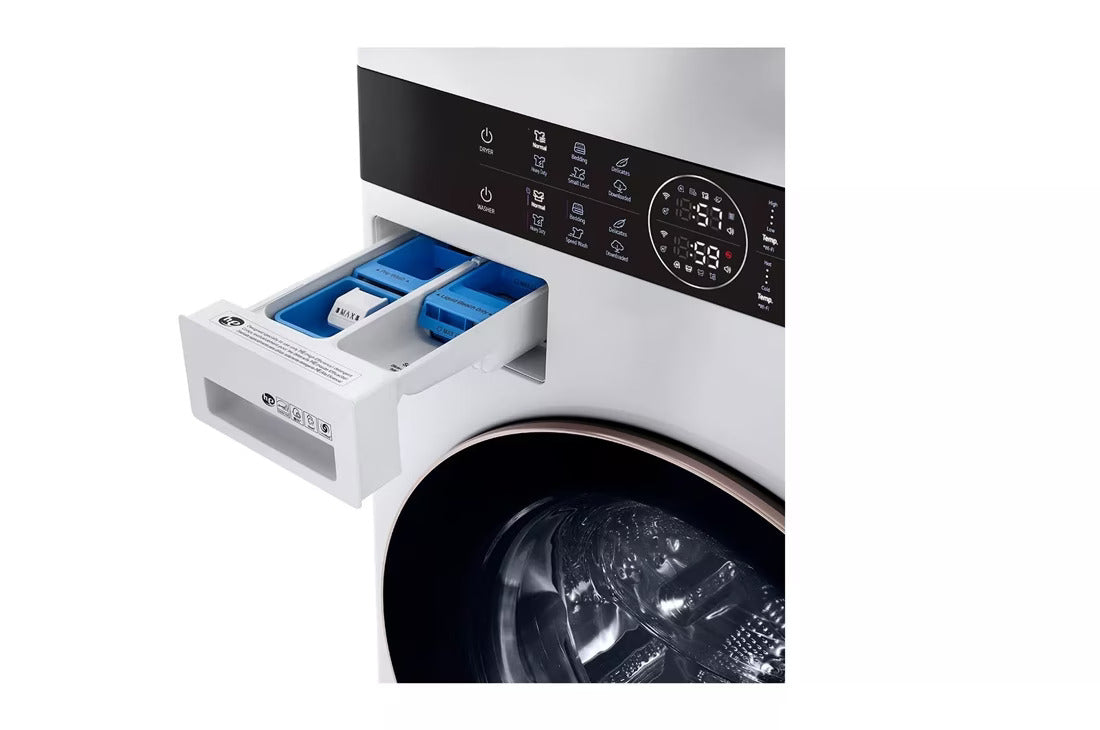 Single Unit Front Load LG WashTower™ with Center Control™ 4.5 cu. ft. Washer and 7.4 cu. ft. Electric Dryer