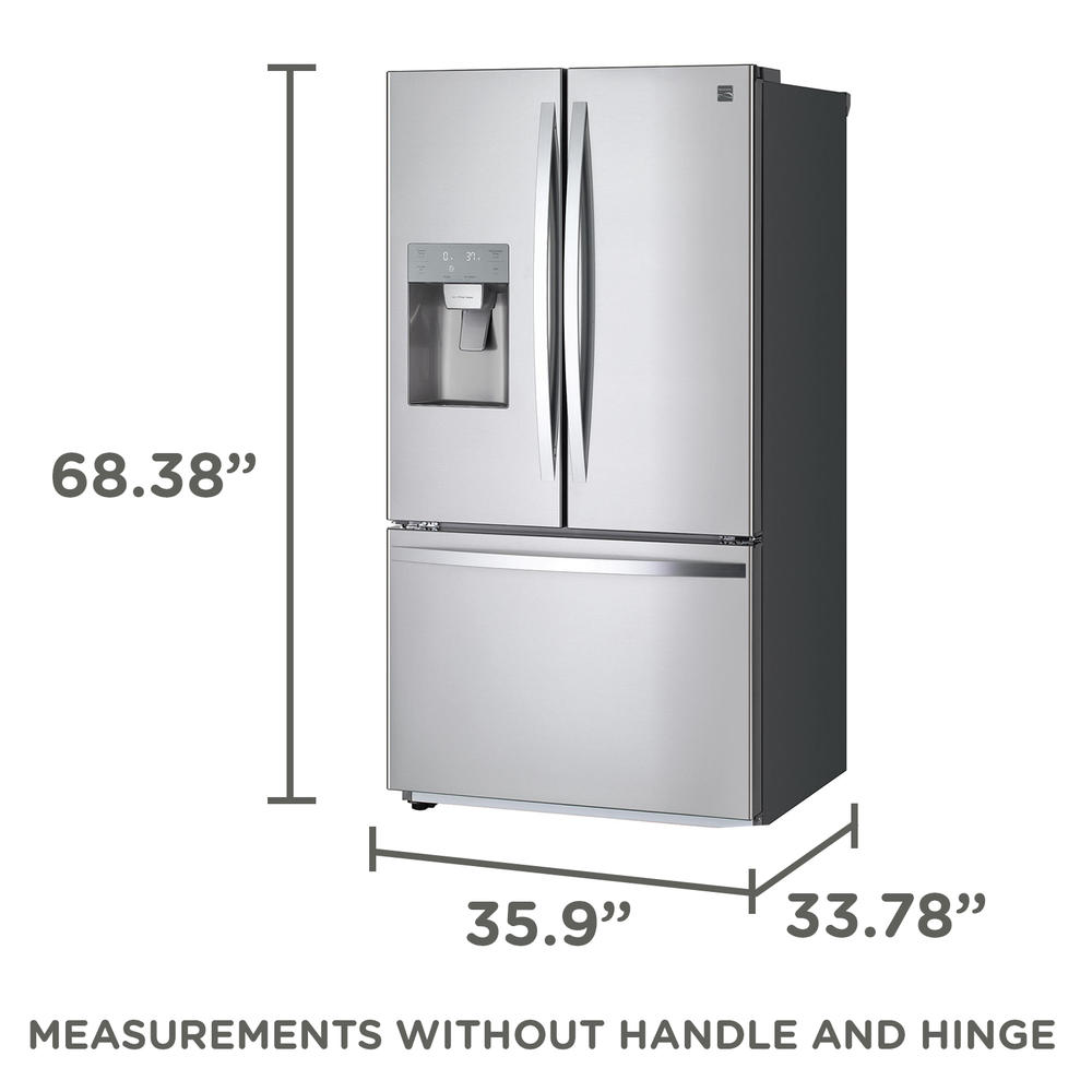 Kenmore 75505 25.5 Cu. Ft. French Door Refrigerator With Dual Ice Makers - Fingerprint Resistant Stainless Steel