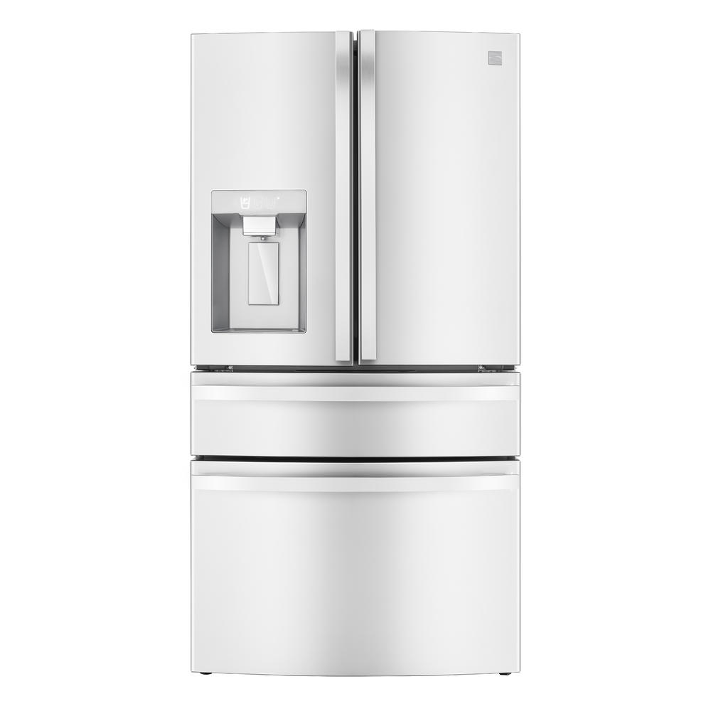 Kenmore Elite 73332 29.6 Cu. Ft. 4-Door Smart French Door Refrigerator - White