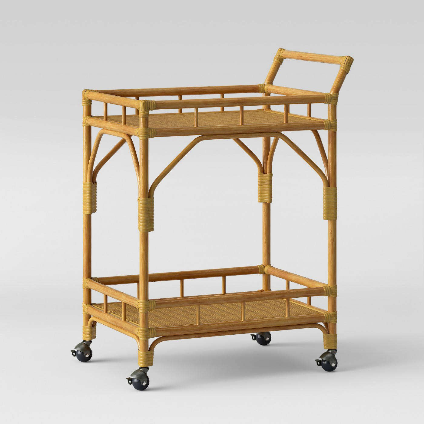 Cassia Rattan Bar Cart - Opalhouse